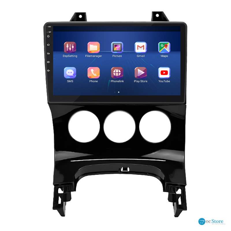 Штатная магнитола Lesko для Peugeot 3008 I 2009-2013 экран 9" 6/128Gb 4G Wi-Fi GPS Top
