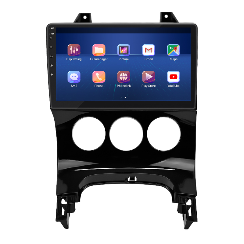 Штатная магнитола Lesko для Peugeot 3008 I 2009-2013 экран 9" 6/128Gb 4G Wi-Fi GPS Top