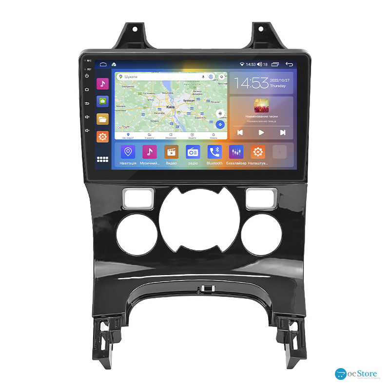 Штатная магнитола Lesko для Peugeot 3008 I Рестайлинг 2013-2016 экран 9" 2/32Gb CarPlay 4G Wi-Fi GPS Prime