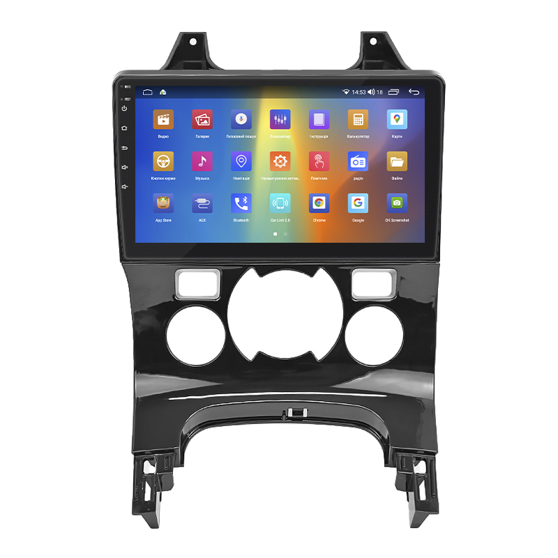 Штатная магнитола Lesko для Peugeot 3008 I Рестайлинг 2013-2016 экран 9" 4/64Gb CarPlay 4G Wi-Fi GPS Prime