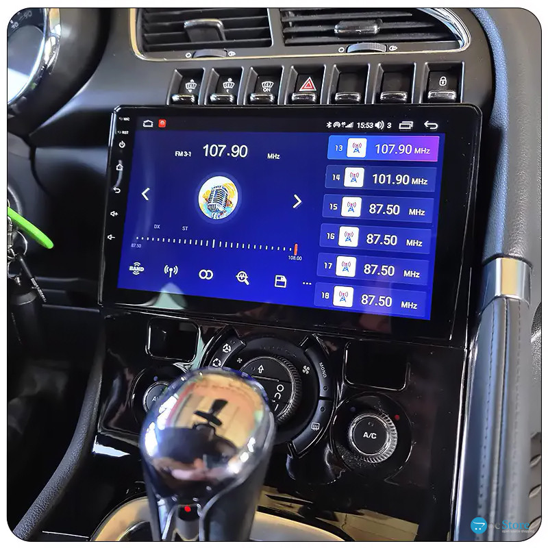 Штатная магнитола Lesko для Peugeot 3008 I Рестайлинг 2013-2016 экран 9" 4/64 QLED CarPlay 4G Wi-Fi GPS 360 Prime