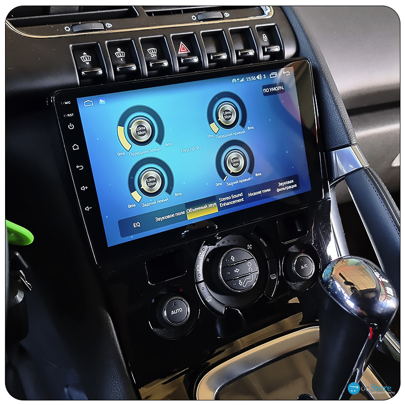 Штатная магнитола Lesko для Peugeot 3008 I Рестайлинг 2013-2016 экран 9" 4/32Gb 4G Wi-Fi GPS Top