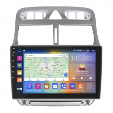Штатная магнитола Lesko для Peugeot 307 I Рестайлинг 2005-2008 экран 9" 4/64Gb CarPlay 4G Wi-Fi GPS Prime