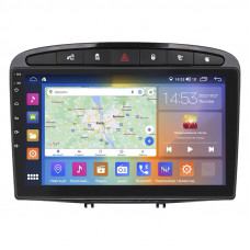 Штатная магнитола Lesko для Peugeot 308 I 2007-2011 экран 9" 4/64Gb CarPlay 4G Wi-Fi GPS Prime
