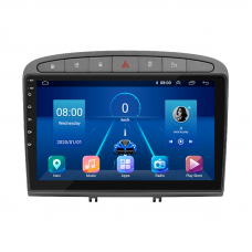 Штатная магнитола Lesko для Peugeot 308 I Рестайлинг 2011-2015 экран 9" 4/32Gb 4G Wi-Fi GPS Top