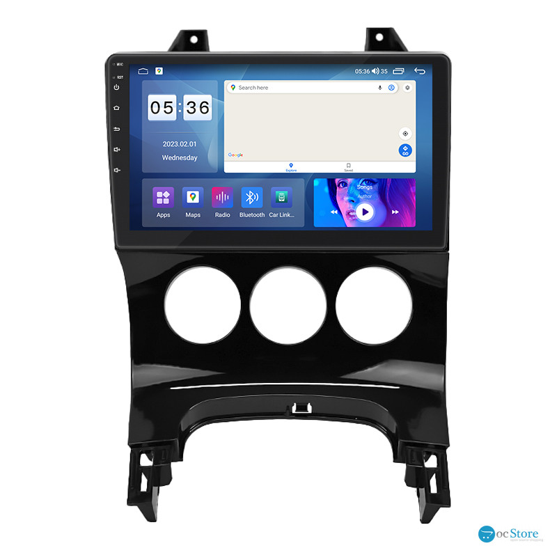 Штатная магнитола Lesko для Peugeot 5008 I 2009-2013 экран 9" 2/32Gb CarPlay 4G Wi-Fi GPS Prime