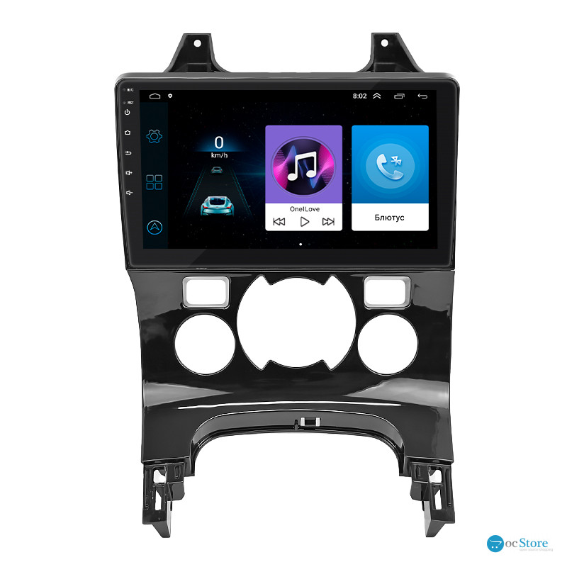 Штатная магнитола Lesko для Peugeot 5008 I Рестайлинг 2013-2016 экран 9" 1/16Gb Wi-Fi GPS Base