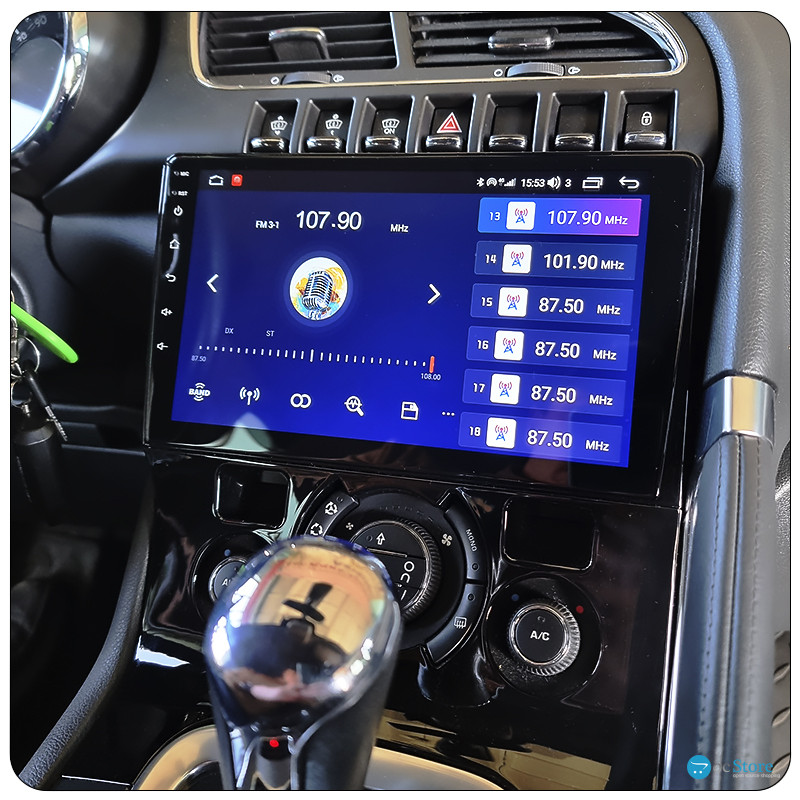 Штатная магнитола Lesko для Peugeot 5008 I Рестайлинг 2013-2016 экран 9" 1/16Gb Wi-Fi GPS Base