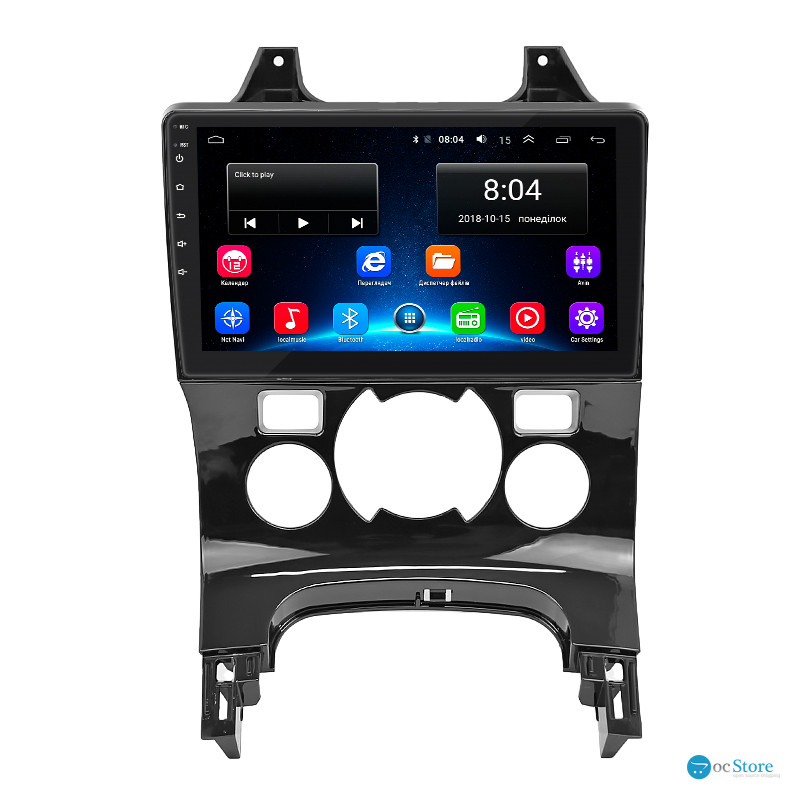Штатная магнитола Lesko для Peugeot 5008 I Рестайлинг 2013-2016 экран 9" 2/32Gb Wi-Fi GPS Base
