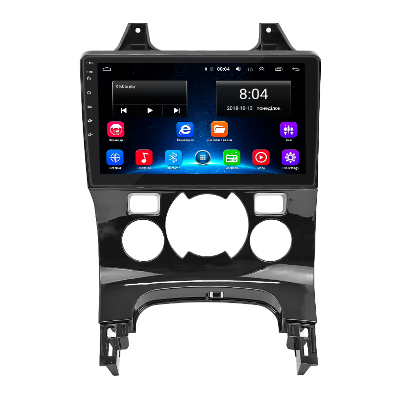 Штатная магнитола Lesko для Peugeot 5008 I Рестайлинг 2013-2016 экран 9" 2/32Gb Wi-Fi GPS Base