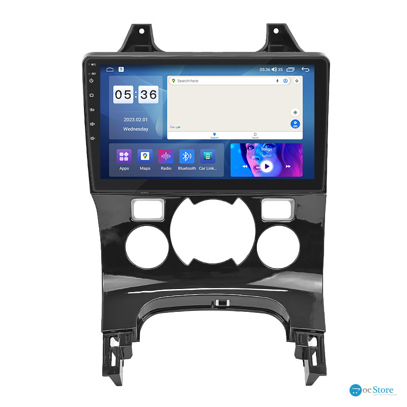 Штатная магнитола Lesko для Peugeot 5008 I Рестайлинг 2013-2016 экран 9" 2/32Gb CarPlay 4G Wi-Fi GPS Prime
