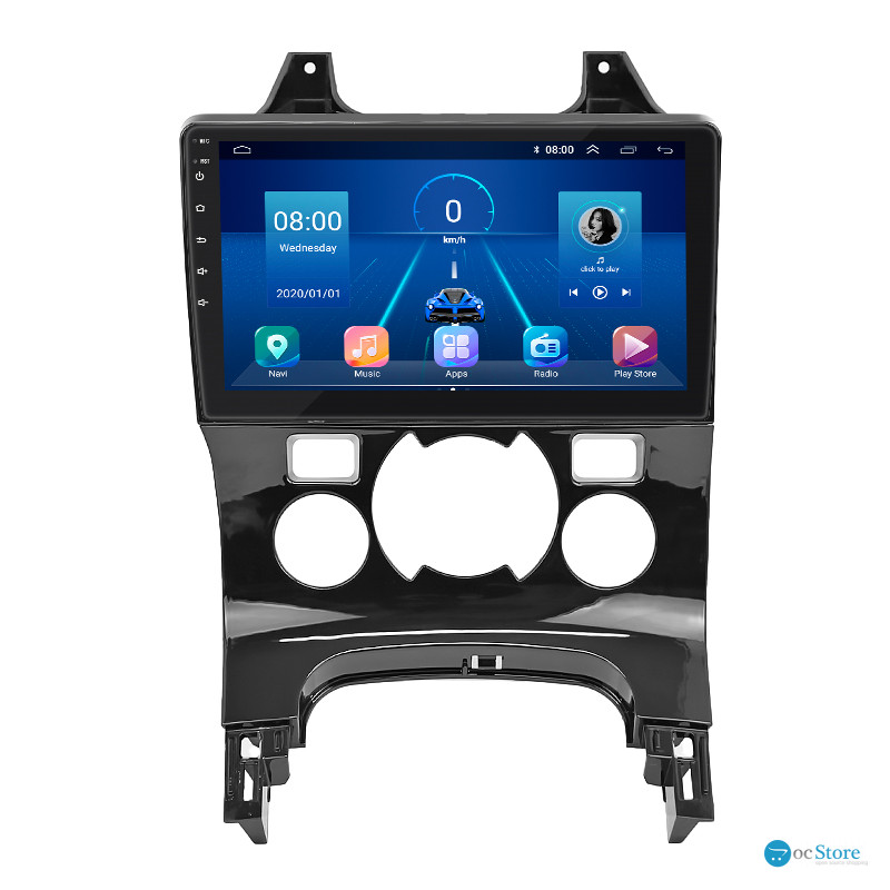 Штатная магнитола Lesko для Peugeot 5008 I Рестайлинг 2013-2016 экран 9" 2/32Gb 4G Wi-Fi GPS Top