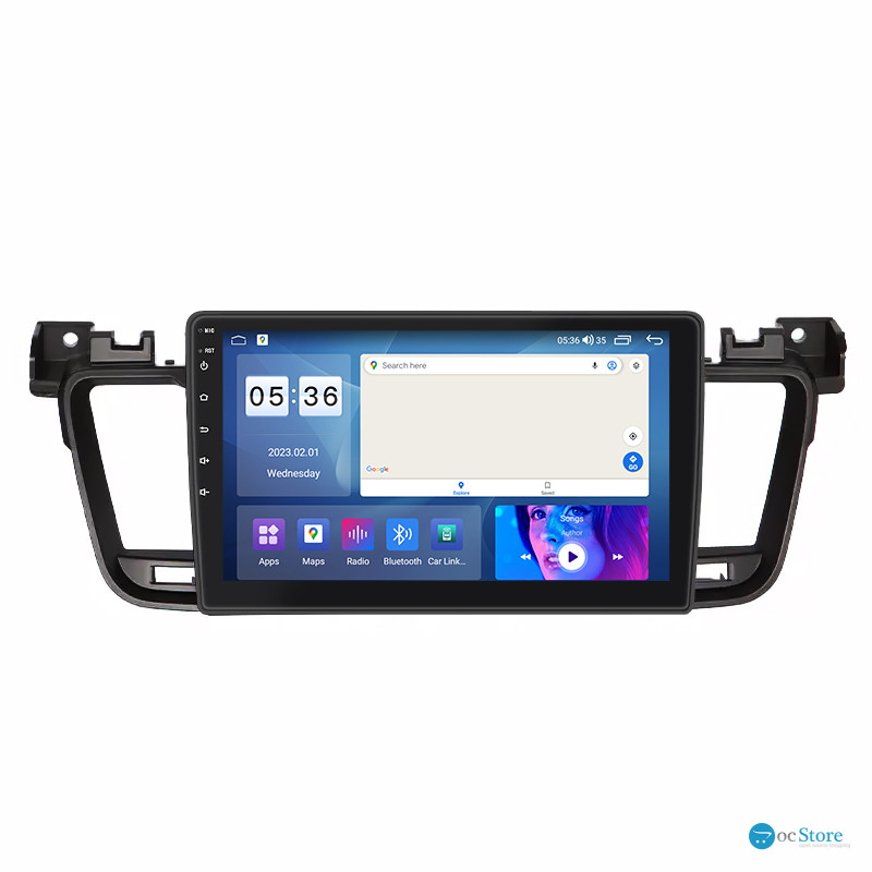 Штатная магнитола Lesko для Peugeot 508 I 2011-2014 экран 9" 4/64Gb CarPlay 4G Wi-Fi GPS Prime