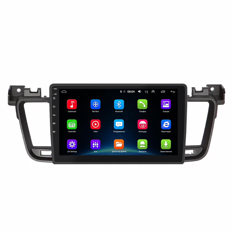 Штатная магнитола Lesko для Peugeot 508 I Рестайлинг 2014-2018 экран 9" 2/32Gb Wi-Fi GPS Base