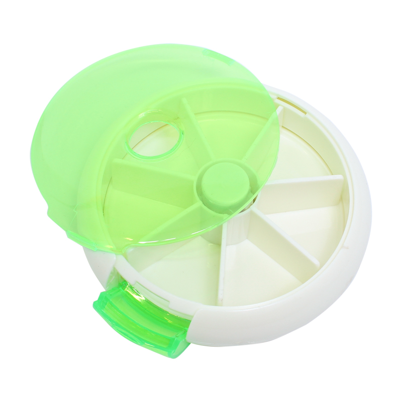 Таблетница органайзер для таблеток FY-8817 Fruits  на 7 отделений Green