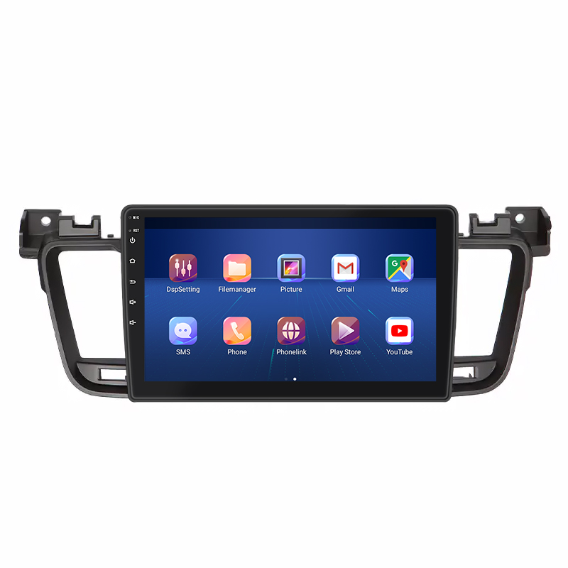 Штатная магнитола Lesko для Peugeot 508 I Рестайлинг 2014-2018 экран 9" 4/32Gb 4G Wi-Fi GPS Top