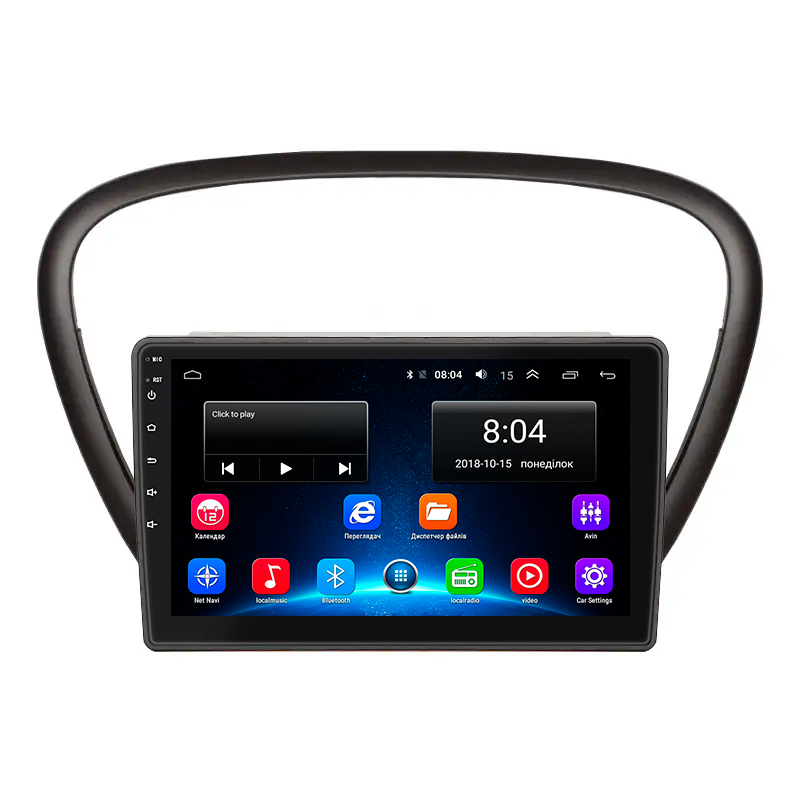 Штатная магнитола Lesko для Peugeot 607 I Рестайлинг 2004-2010 экран 9" 2/32Gb Wi-Fi GPS Base