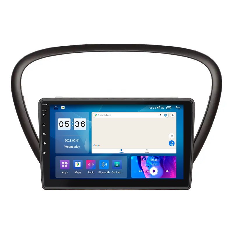 Штатная магнитола Lesko для Peugeot 607 I Рестайлинг 2004-2010 экран 9" 4/64Gb CarPlay 4G Wi-Fi GPS Prime