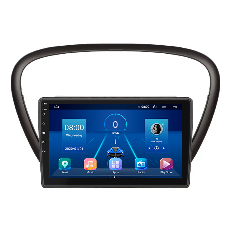 Штатная магнитола Lesko для Peugeot 607 I Рестайлинг 2004-2010 экран 9" 6/128Gb 4G Wi-Fi GPS Top