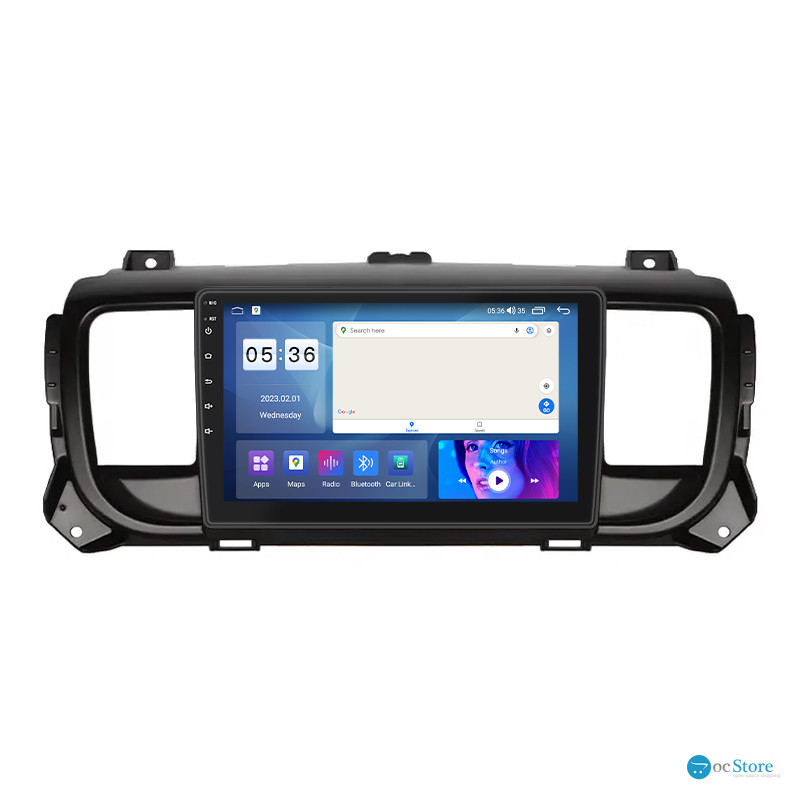 Штатная магнитола Lesko для Peugeot Expert III 2016-н.в. экран 9" 2/32Gb CarPlay 4G Wi-Fi GPS Prime