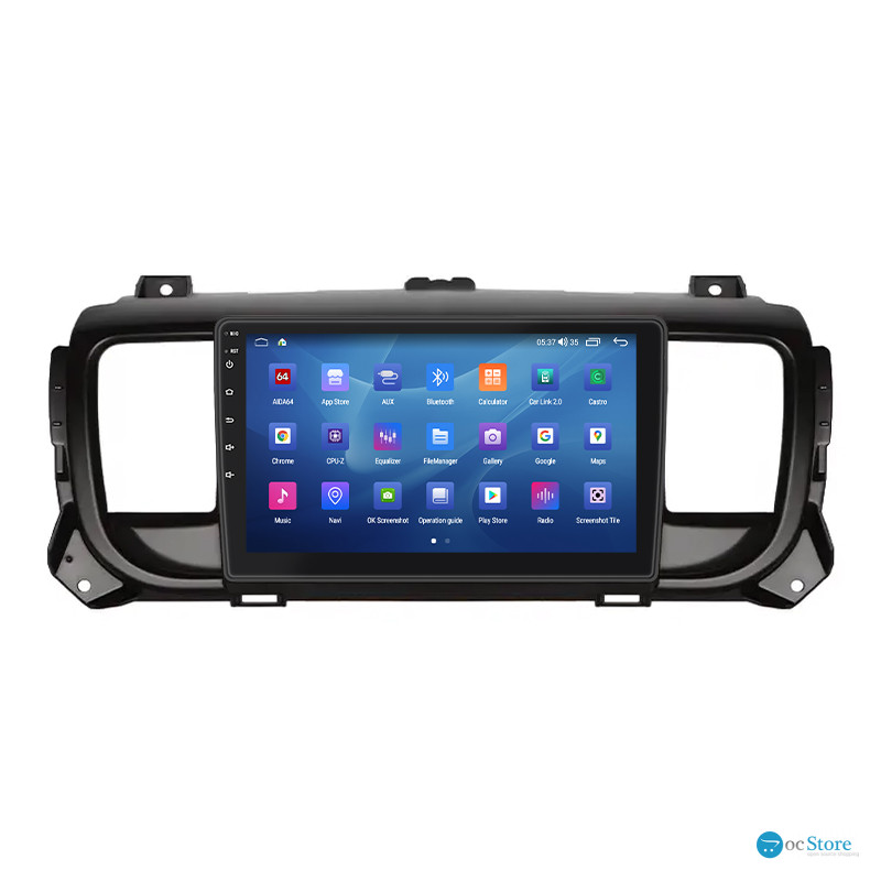 Штатная магнитола Lesko для Peugeot Expert III 2016-н.в. экран 9" 2/32Gb CarPlay 4G Wi-Fi GPS Prime