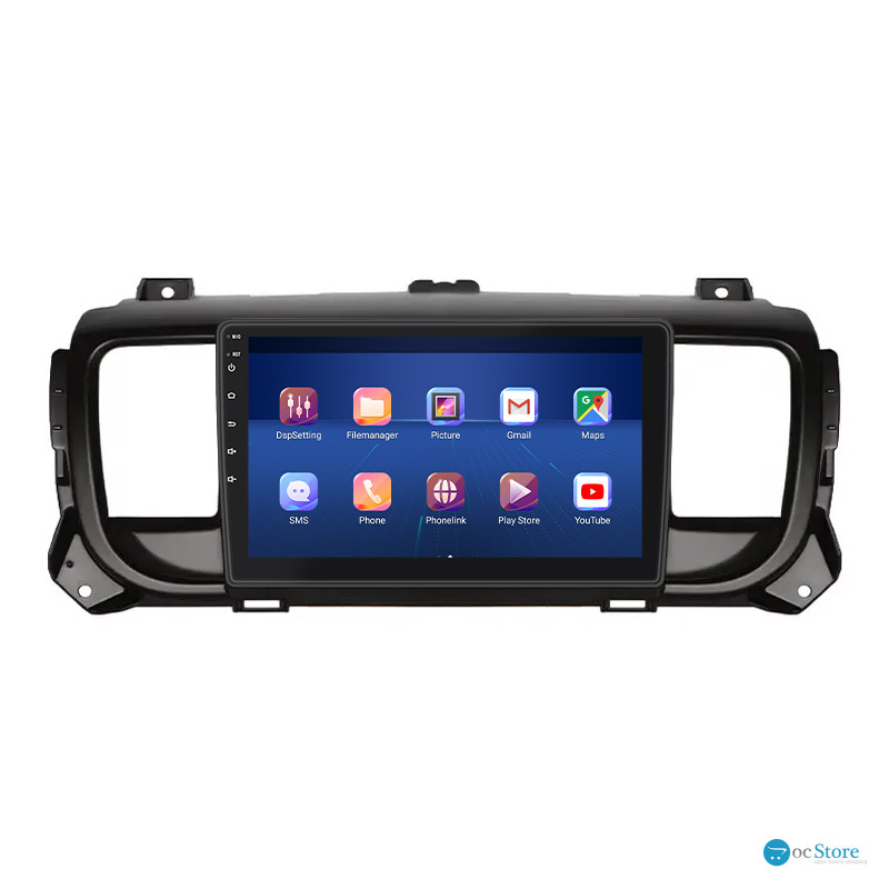 Штатная магнитола Lesko для Peugeot Expert III 2016-н.в. экран 9" 4/32Gb 4G Wi-Fi GPS Top
