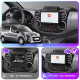 Штатная магнитола Lesko для Peugeot Partner II 2008-2012 экран 9" 4/64 QLED CarPlay 4G Wi-Fi GPS 360 Prime
