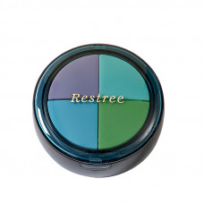 Таблетница органайзер для таблеток со складным стаканом Restree 180 на 4 отделения Dark Blue