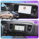 Штатная магнитола Lesko для Peugeot Traveller I 2016-н.в. экран 9" 4/64 QLED CarPlay 4G Wi-Fi GPS 360 Prime