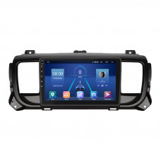 Штатная магнитола Lesko для Peugeot Traveller I 2016-н.в. экран 9" 4/32Gb 4G Wi-Fi GPS Top