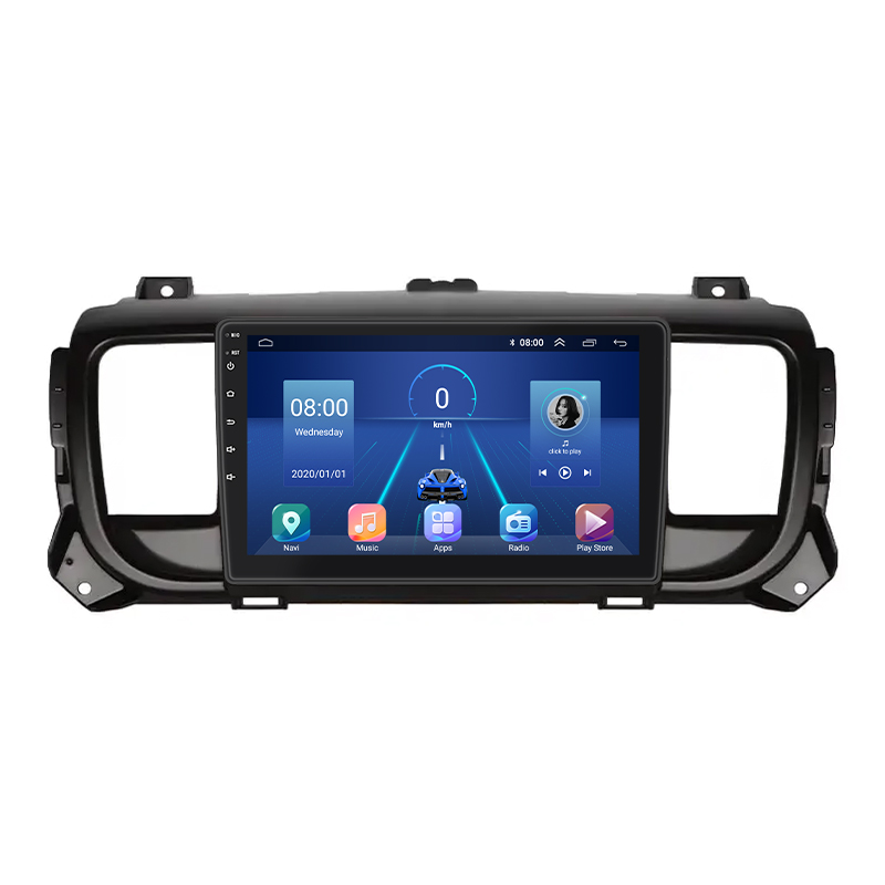 Штатная магнитола Lesko для Peugeot Traveller I 2016-н.в. экран 9" 4/32Gb 4G Wi-Fi GPS Top