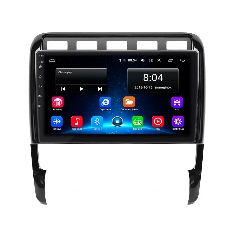 Штатная магнитола Lesko для Porsche Cayenne I (955) 2002-2007 экран 9" 2/32Gb Wi-Fi GPS Base