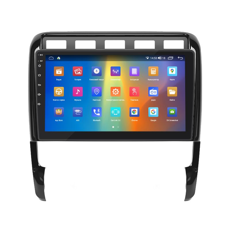 Штатная магнитола Lesko для Porsche Cayenne I (955) 2002-2007 экран 9" 2/32Gb CarPlay 4G Wi-Fi GPS Prime