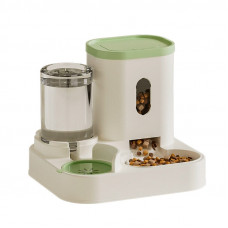 Автоматическая кормушка для кошек и собак DT2024 с поилкой Light Green