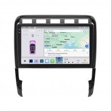 Штатная магнитола Lesko для Porsche Cayenne I (955) 2002-2007 экран 9" 4/64 QLED CarPlay 4G Wi-Fi GPS 360 Prime