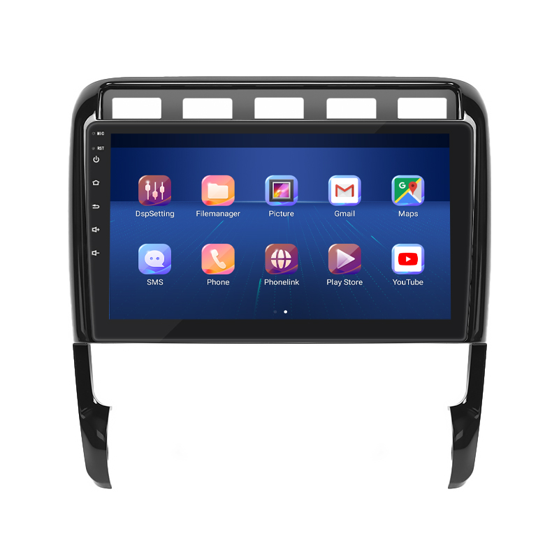 Штатная магнитола Lesko для Porsche Cayenne I (955) 2002-2007 экран 9" 2/32Gb 4G Wi-Fi GPS Top