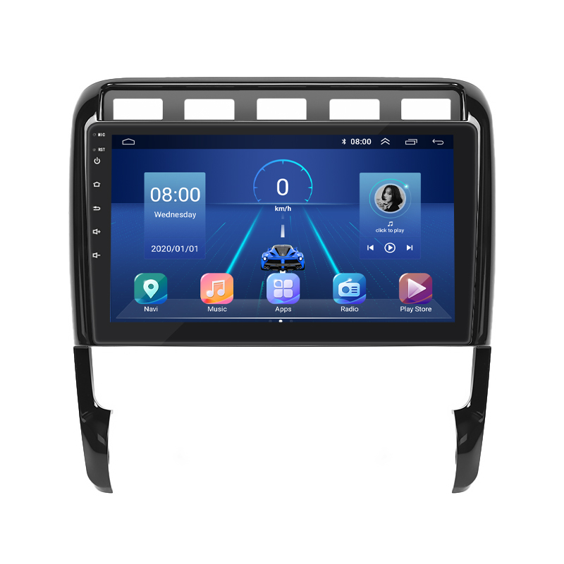 Штатная магнитола Lesko для Porsche Cayenne I Рестайлинг (957) 2007-2010 экран 9" 6/128Gb 4G Wi-Fi GPS Top