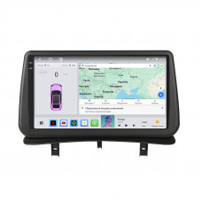 Штатная магнитола Lesko для Renault Clio III 2005-2009 экран 9" 4/64 QLED CarPlay 4G Wi-Fi GPS 360 Prime