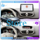 Штатная магнитола Lesko для Renault Clio III 2005-2009 экран 9" 4/64 QLED CarPlay 4G Wi-Fi GPS 360 Prime