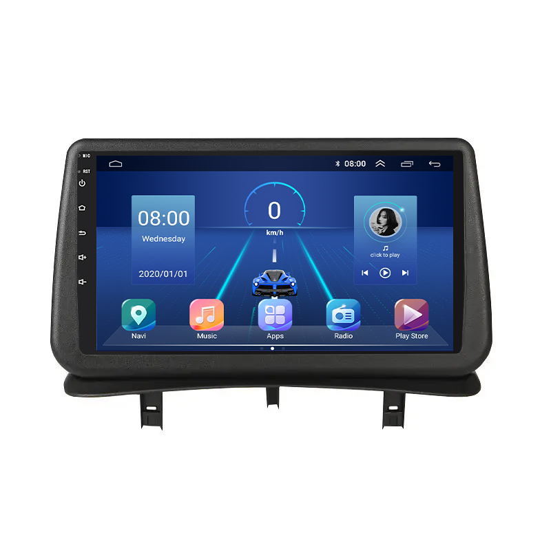 Штатная магнитола Lesko для Renault Clio III Рестайлинг 2009-2014 экран 9" 4/64Gb 4G Wi-Fi GPS Top