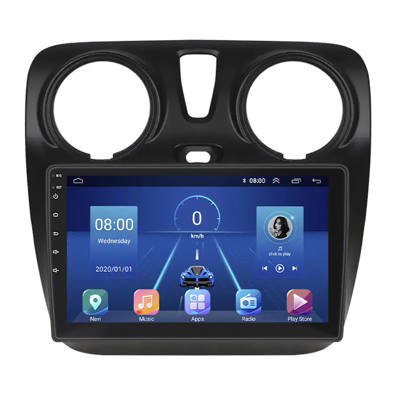 Штатная магнитола Lesko для Renault Dokker I 2012-2021 экран 9" 4/64Gb 4G Wi-Fi GPS Top