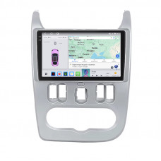 Штатная магнитола Lesko для Renault Logan I Рестайлинг 2009-2015 экран 9" 4/64 QLED CarPlay 4G Wi-Fi GPS 360 Prime