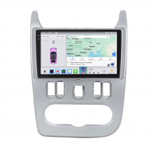 Штатная магнитола Lesko для Renault Sandero I 2009-2014 экран 9" 4/64 QLED CarPlay 4G Wi-Fi GPS 360 Prime