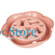Миска для котов собак Taotaopets 119905 для медленной еды Pink