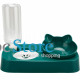 Миска для котов с поилкой Taotaopets 119906 Forest Green 22*28*14см