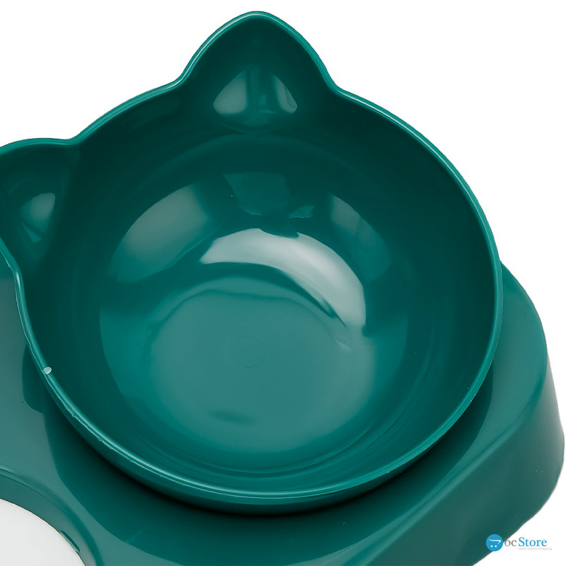 Миска для котов с поилкой Taotaopets 119906 Forest Green 22*28*14см