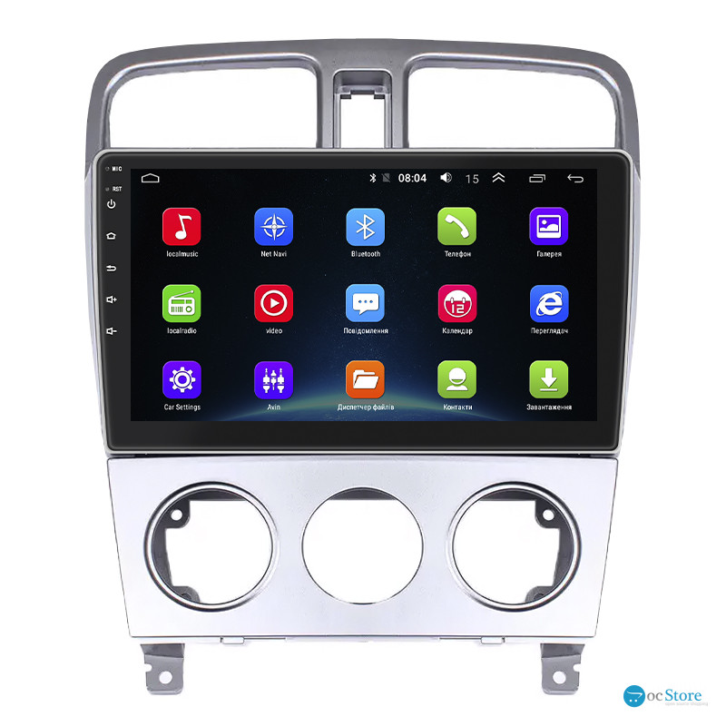 Штатная магнитола Lesko для Subaru Forester II 2002-2005 экран 9" 2/32Gb Wi-Fi GPS Base