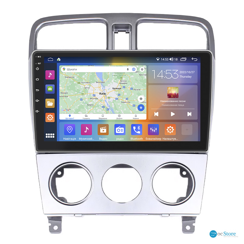 Штатная магнитола Lesko для Subaru Forester II 2002-2005 экран 9" 4/64Gb CarPlay 4G Wi-Fi GPS Prime