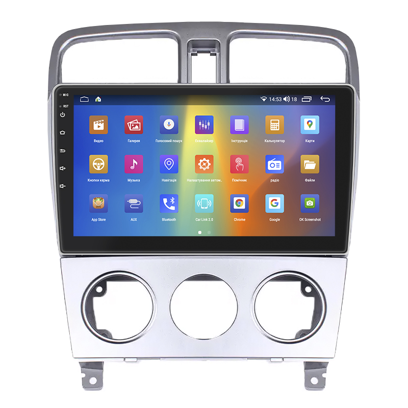 Штатная магнитола Lesko для Subaru Forester II 2002-2005 экран 9" 4/64Gb CarPlay 4G Wi-Fi GPS Prime