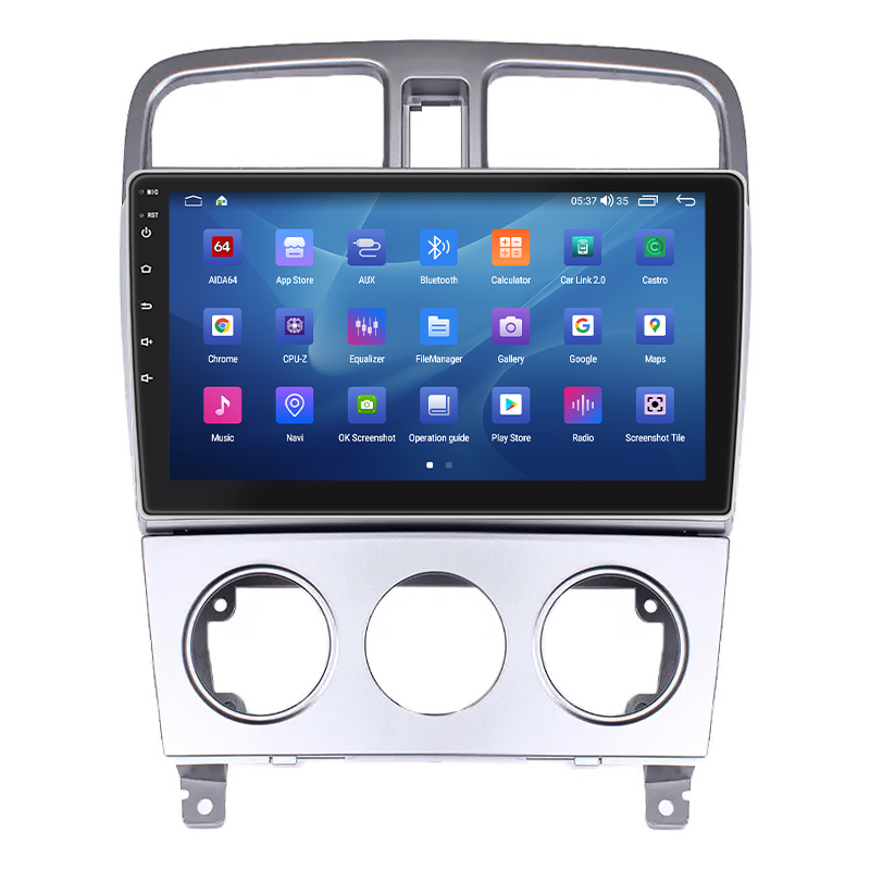 Штатная магнитола Lesko для Subaru Forester II Рестайлинг 2005-2008 экран 9" 4/64Gb CarPlay 4G Wi-Fi GPS Prime